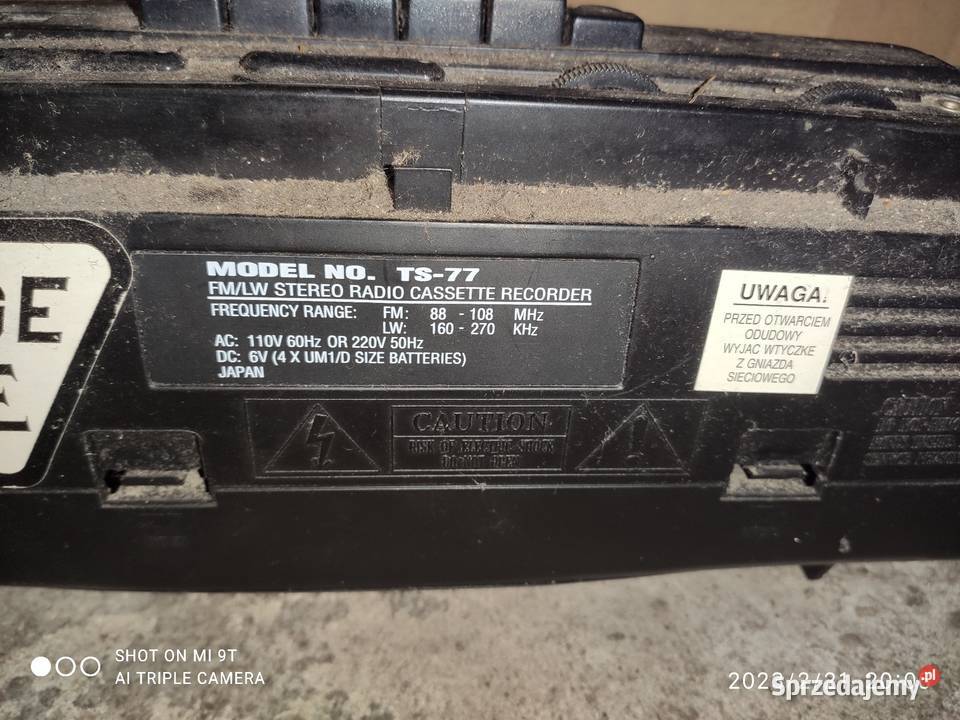 Radio radioodtwarzacz magnetofonowy zachodniopomorskie Kołobrzeg sprzedam