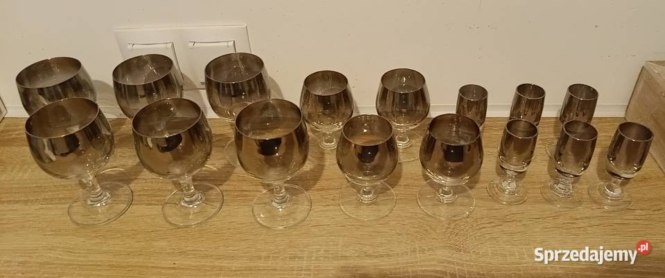 Kieliszki z PRL Warszawa