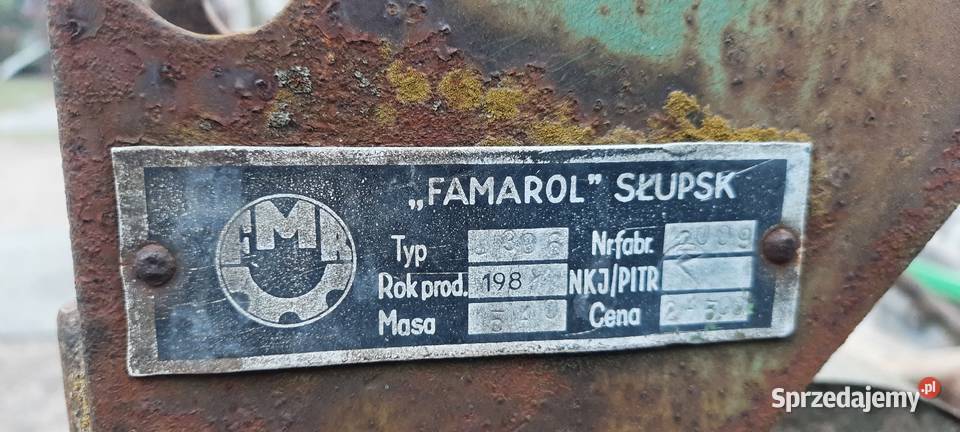 Sprzedam talerzówke famarol Słupsk 4x5 wielkopolskie Rzymsko BG
