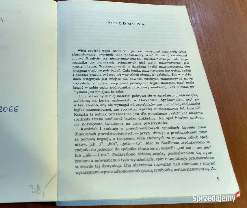 Logika matematyczna Willard Van Orman Quine matematyka Gdańsk