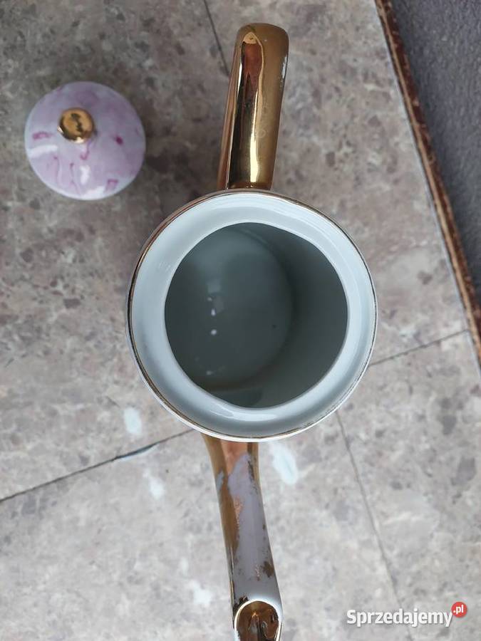 Stary dzbanek imbryk Wawel Helena Millenium różowy Tczew