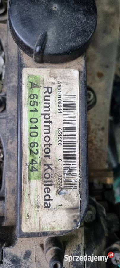 Silnik a651 mercedes sprinter 22 uszkodzony dostawcze