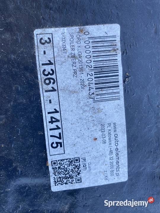 Osłona pod zderzak Ford kuga II Jasienica