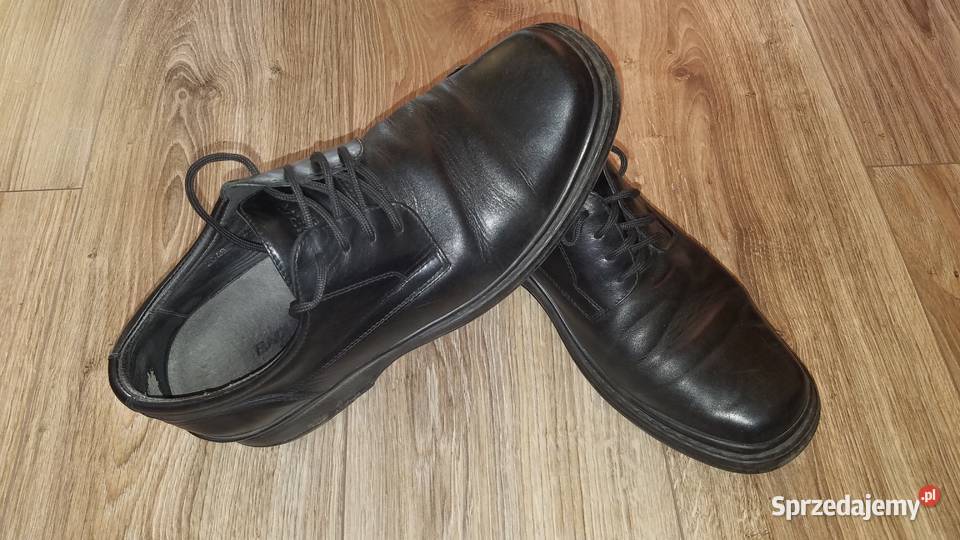 Buty Badura 4243 275 półbuty skórzane czarne skóra Męskie