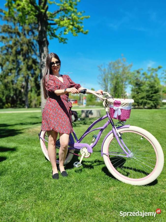 Rower beach cruiser 26 28 miejski damski Violet kujawsko-pomorskie Toruń
