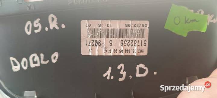 ZEGARY LICZNIK FIAT DOBLO 13 D 51762258 5 90271 Warszawa