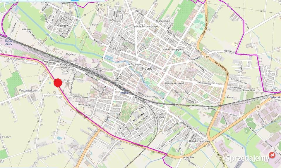 Działka budowlana 1093m2 Kutno sprzedam
