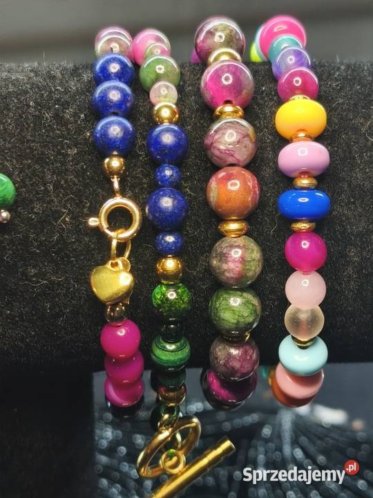 Rękodzieło naszyjnik bransoletka kolczyki mazowieckie Siedlce