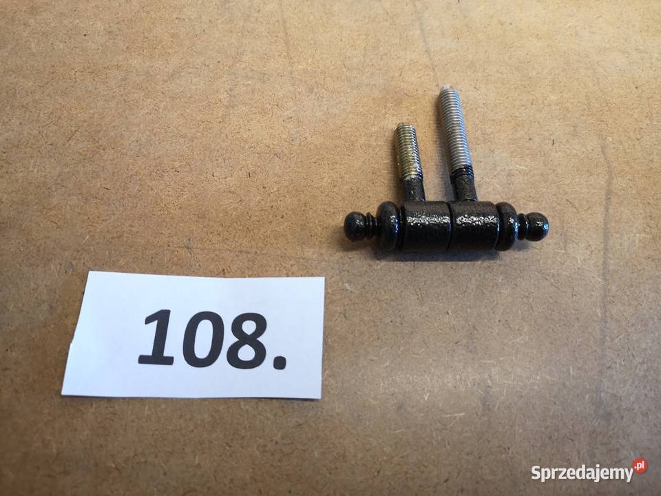 Zawias drzwiowy wkręcany ozdobny stary styl Metalowe Paterek