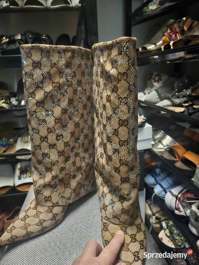 Buty cudowne cyrkonie na Gucci małopolskie Mucharz