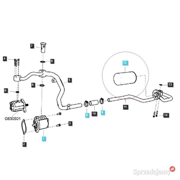 Filtr oleju hydraulicznego LS Tractor TRG823 podkarpackie Tajęcina sprzedam