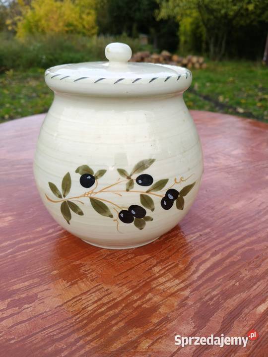 Ceramiczny pojemnik na cebulę szalotkę czosnek Pojemniki na żywność Wrocław
