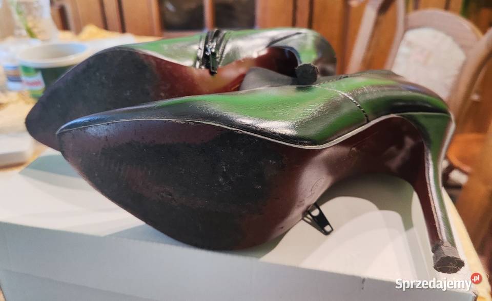 Botki czarne przed kostki 38 Otwock