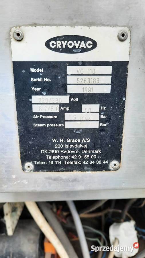 80 obkurczarka CRYOVAC VC110 Pozostałe Dębica sprzedam