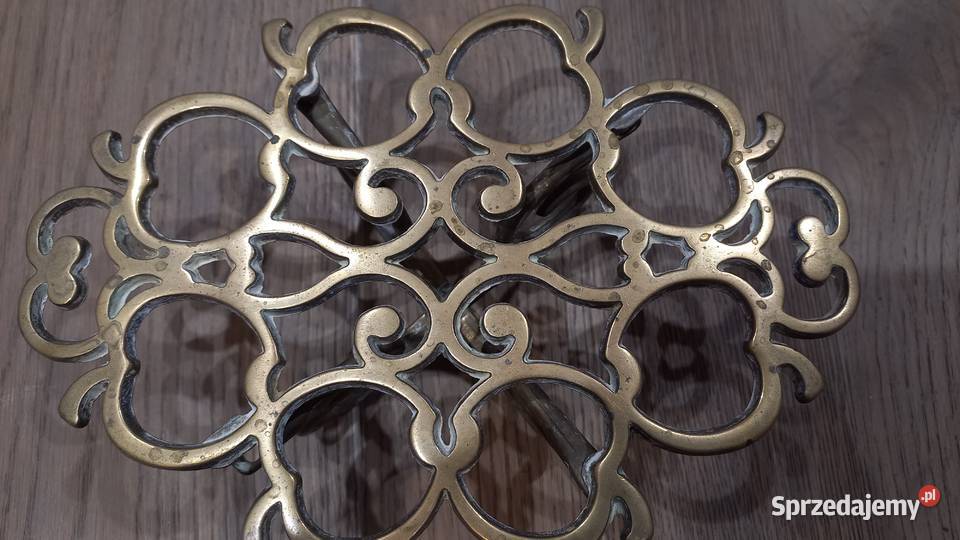 Podstawka mosiężna pod garnek żelazko Jabłka 681 zachodniopomorskie sprzedam