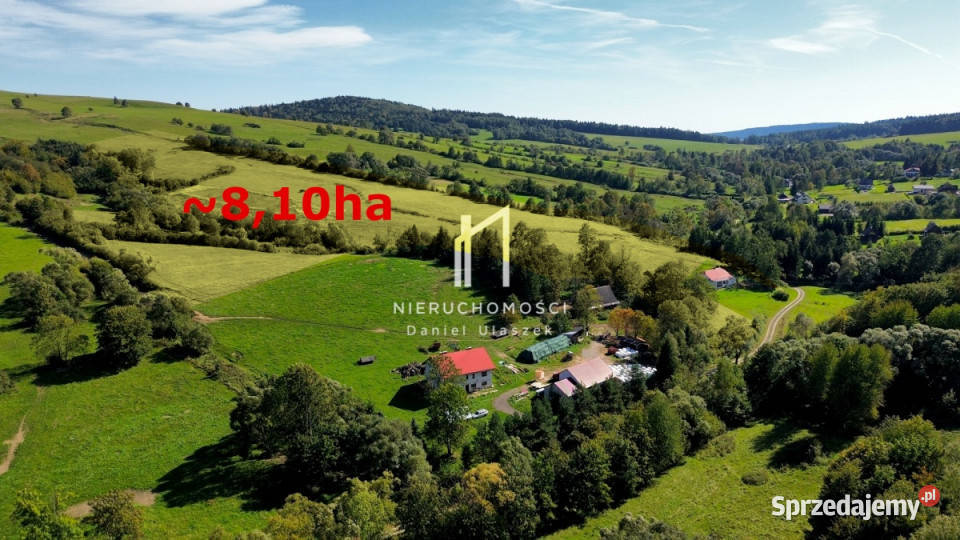 Widokowa Działka Rekreacyjna 8ha Chyrowa Dukla