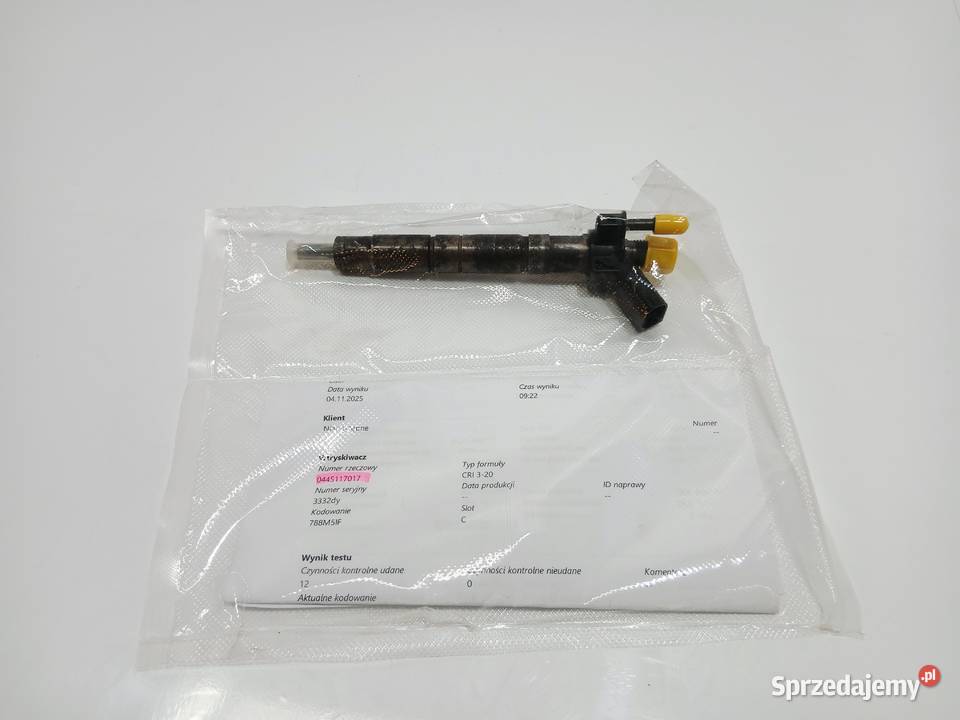 WTRYSKIWACZ BMW F10 30 D 0445117017 osobowe