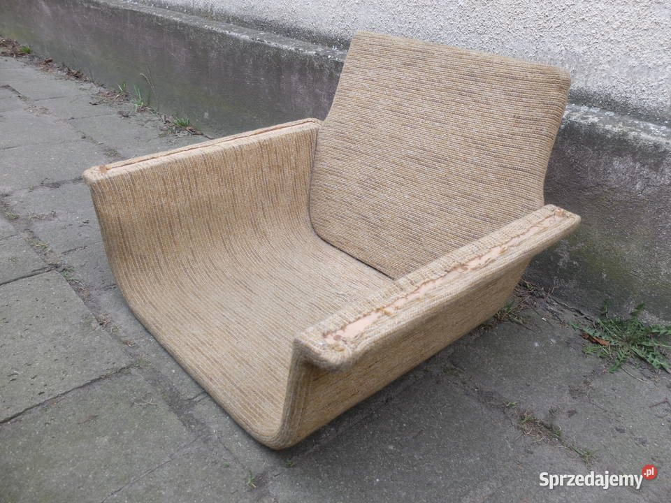 Fotel obrotowy PRL skorupa do renowacji 768 Kościan