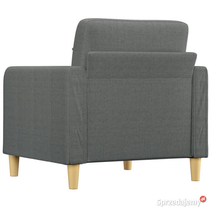 Fotel ciemnoszary 60 obity tkaniną WM359076 sprzedam