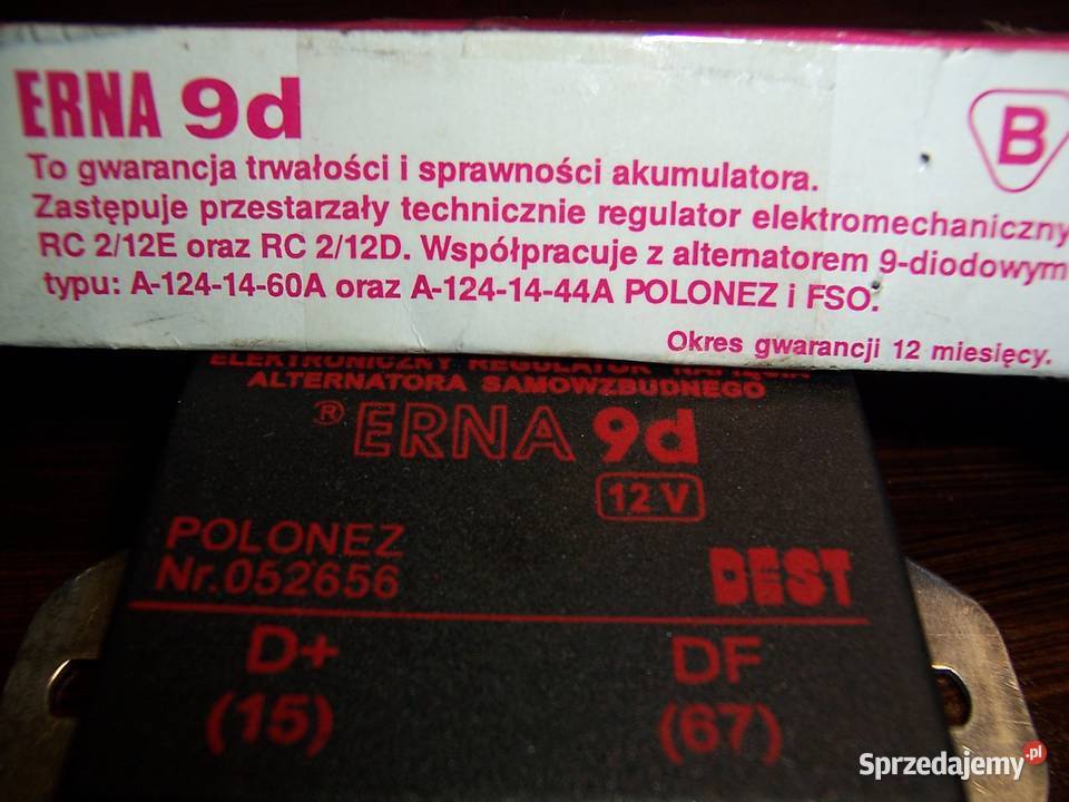 Regulator napięcia 9D do Polonez Fso Części samochodowe Jastrzębie-Zdrój sprzedam