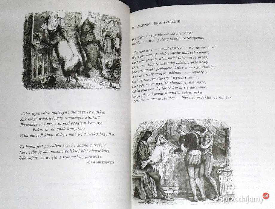 Bajki Jean de La Fontaine Chełm sprzedam