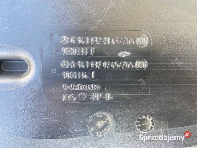 Kanał Ogrzewania Actros 9438320145 9438320245 Maszewo sprzedam