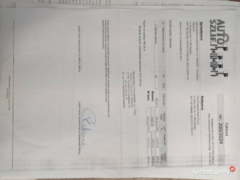 Głowica Volkswagen Transporter T4 19TD ABL Silniki kompletne Kętrzyn