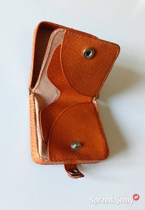 Portmonetka portfelik skóra z PRL vintage łódzkie Łódź