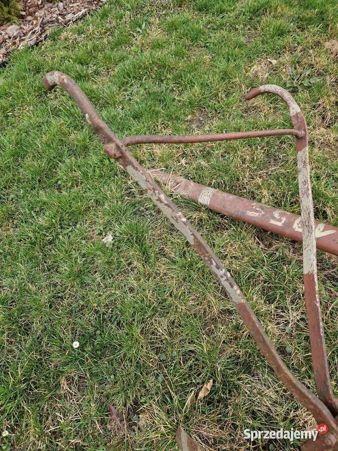 Zabytkowe Radło Konne Całkowicie Metalowe Klasyk