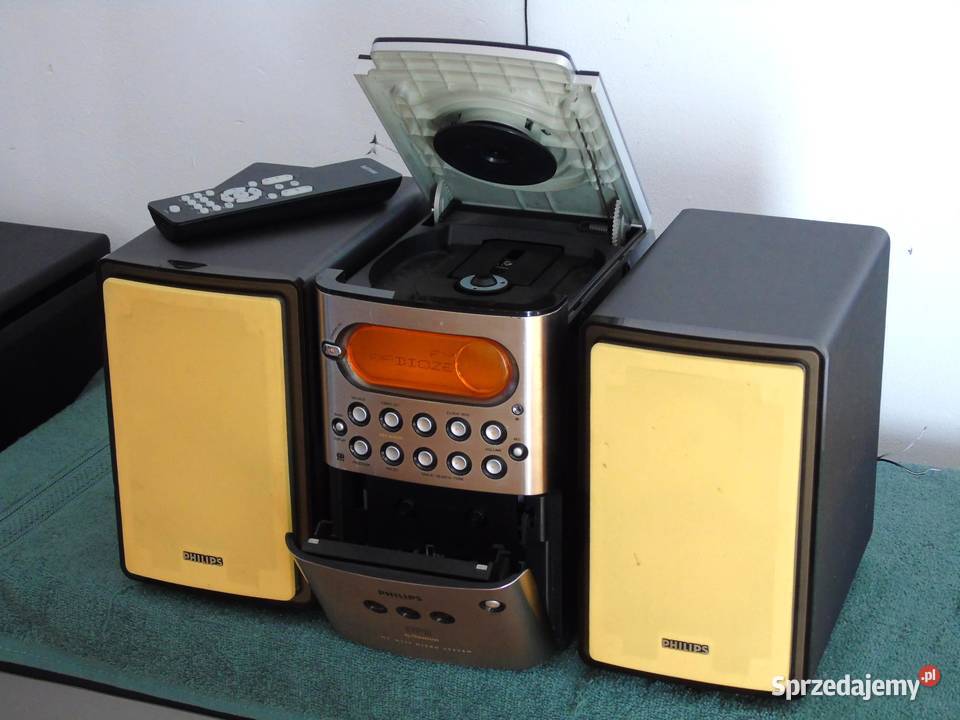 Sprawna wieża Philips MCM250 pilot kolumny