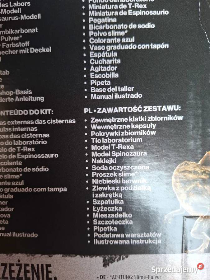 Gra edukacyjna Labolatorium naukowe Jurassic Pszczyna