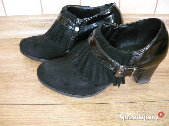 Buty czarne zamszowe inna