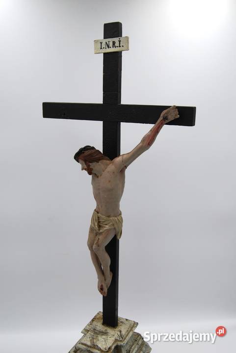 Krucyfiks Jezus na krzyżu rzeźba XVIIIXIX wiek wielkopolskie Poznań
