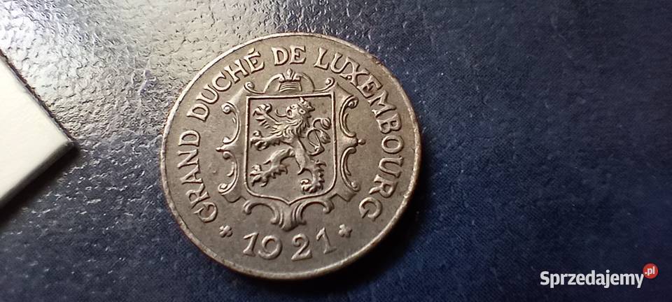 Stare monety 10 centymów 1921 Luksemburg Lesko