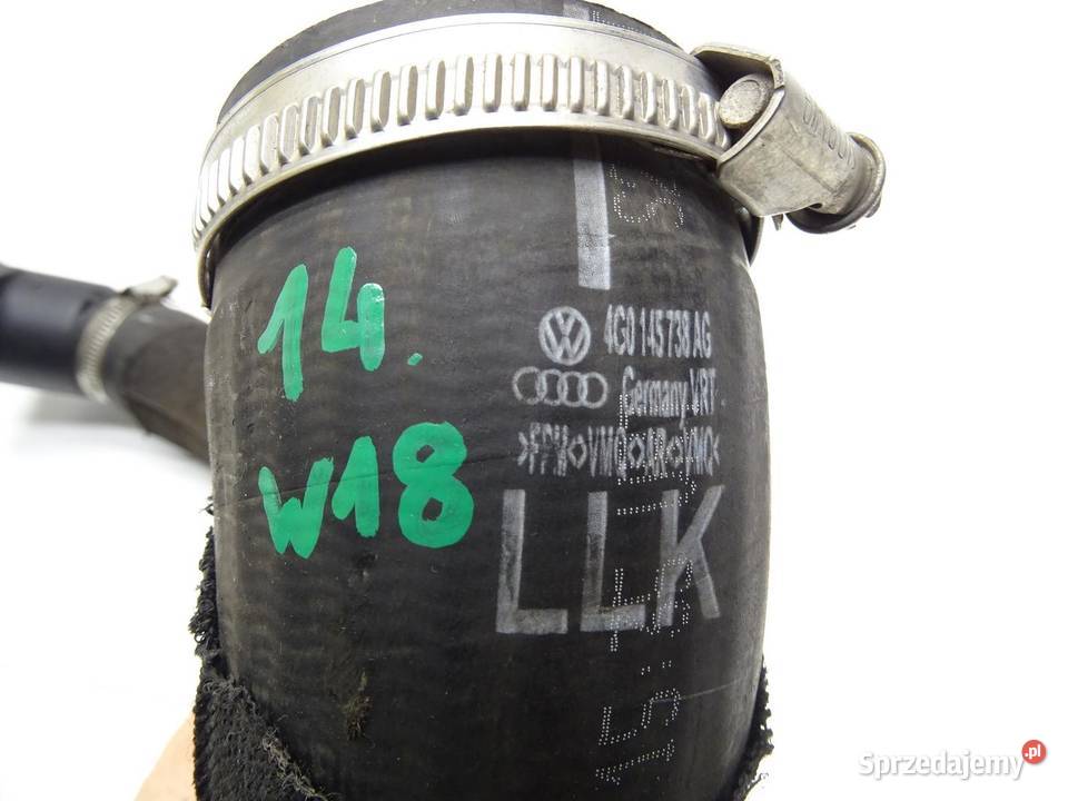 RURA WĄŻ POWIETRZA INTERCOOLERA 4G0145738AG AUDI Węże chłodnicy