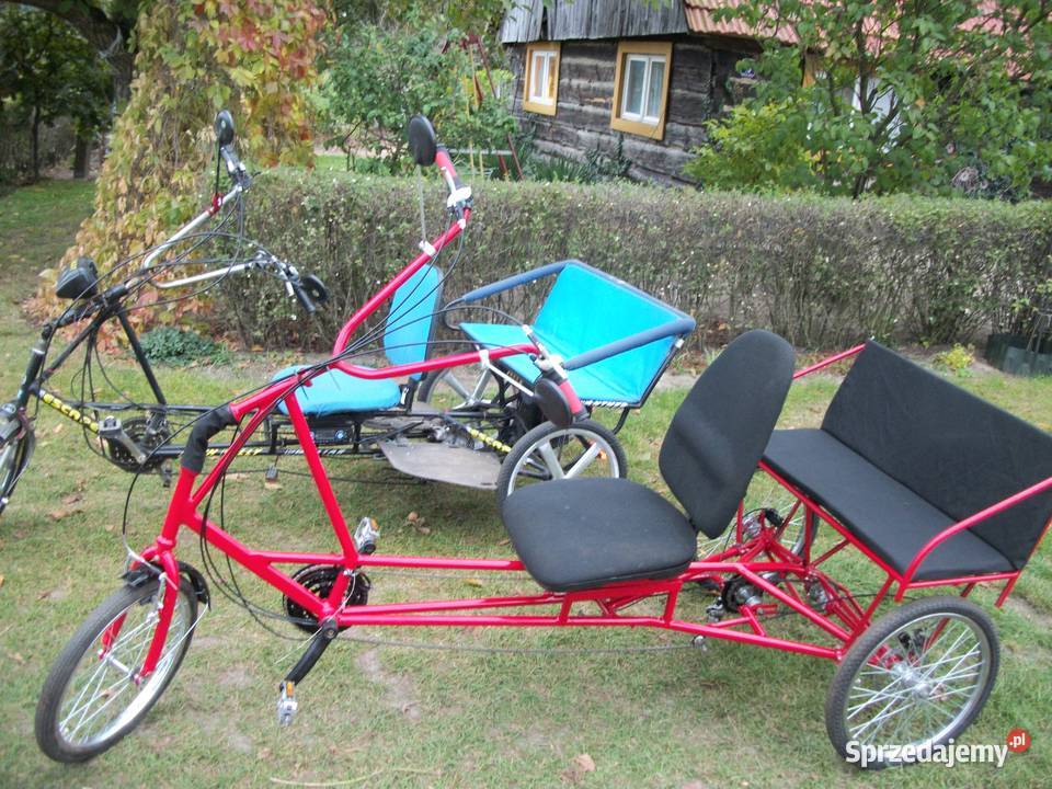 Rower Poziomy Trójkołowy Riksza Nowy Tomyśl sprzedam