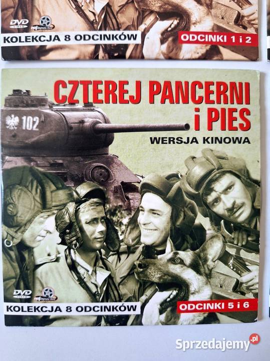 Płyt DVD Czterej pancerni i pies 4 sztuki mazowieckie Wrotnów