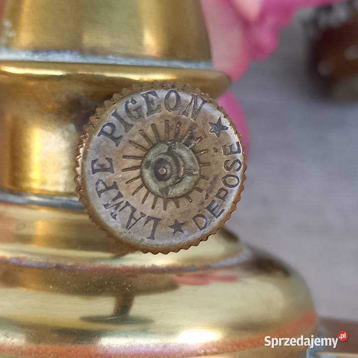 Francuska lampa naftowa Pigeon miniaturowa Warszawa