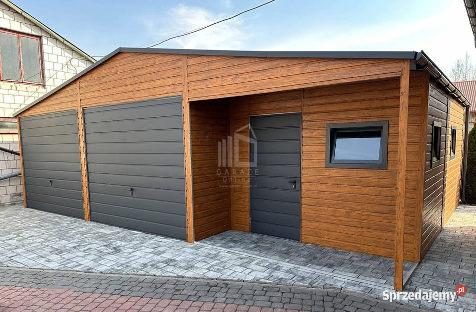 Garaż blaszany 95x6m wnęka 2x brama uchylna Olsztyn sprzedam