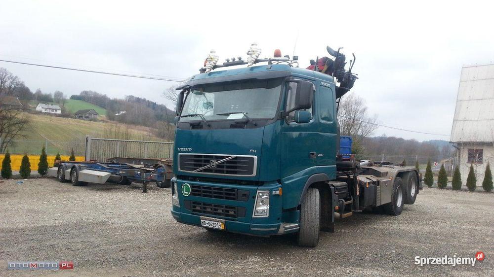 hakowiec volvo z dźwigiem Epsilon do złomu TARNÓ