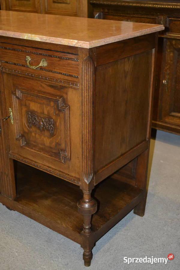 komoda eklektyczna dąb śląskie Będzin