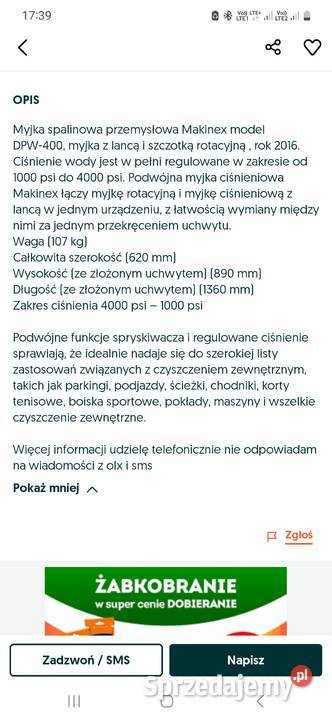 Myjka do kostki makinex Karcher dwa w jednym Pozostałe Namysłów sprzedam