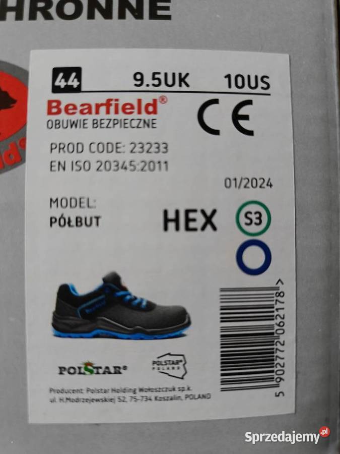 Buty robocze Bearfield Polstar z Kompozytowym tkanina