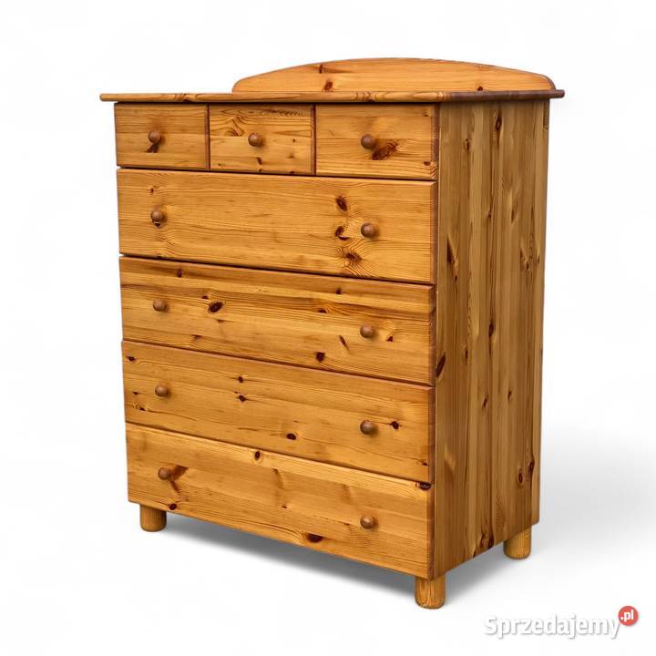 Komoda sosnowa 7 szuflad szafka Gryfice