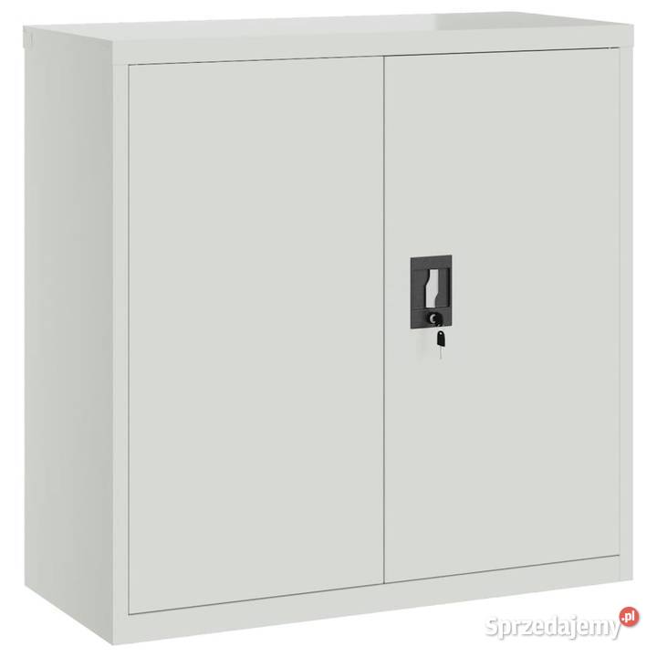 vidaXL Szafa biurowa z 2 drzwiami szara 90 mazowieckie Warszawa