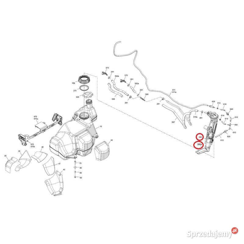 Pompa paliwa BRP CanAm outlander renegade Pompy paliwa Nowy Sącz