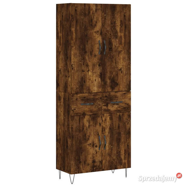 Witrynka przydymiony dąb 695x34x180 materiał