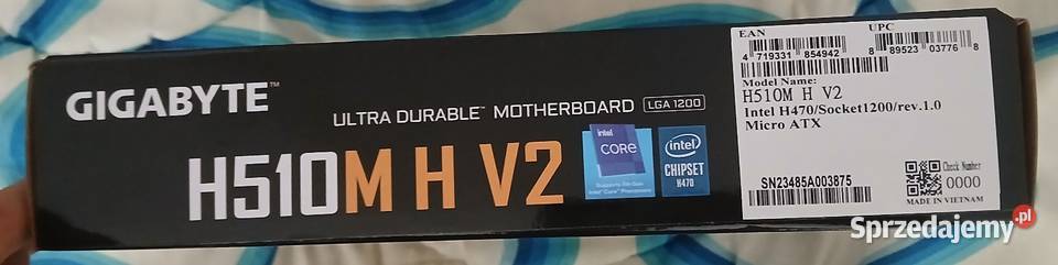 Sprzedam Nową płytę główną Intel H510M H V2 z lubelskie Piaski