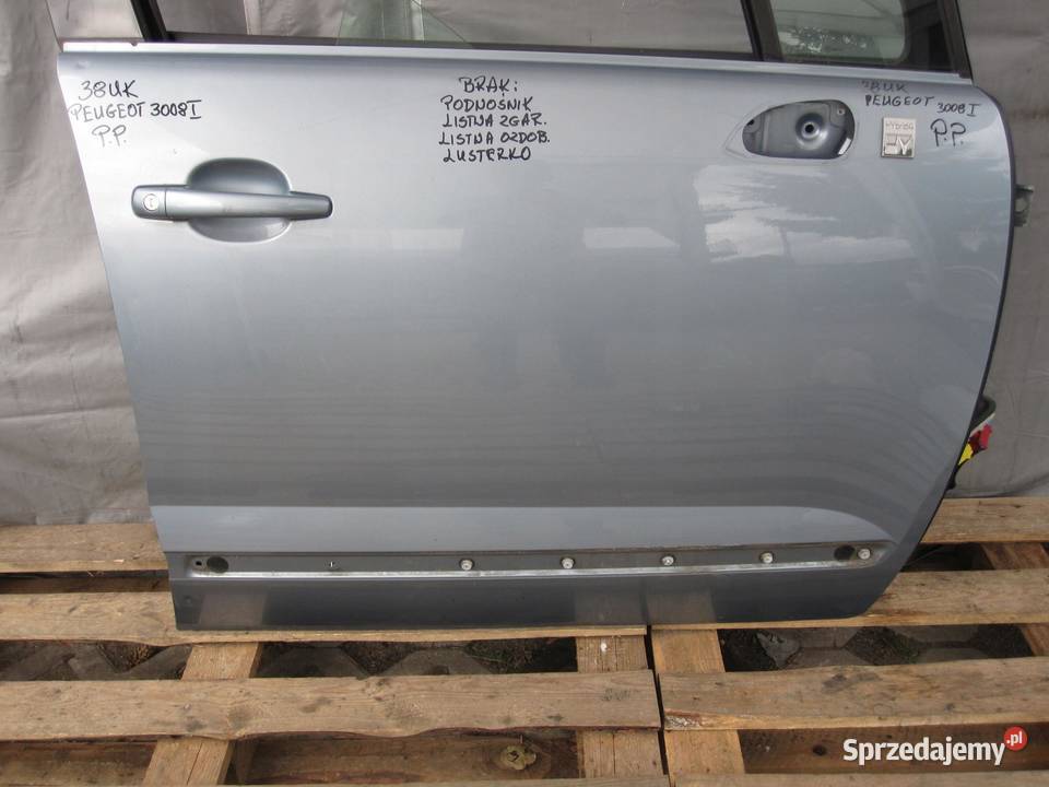 PEUGEOT 3008 I 12r drzwi prawe przód sprzedam