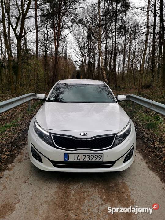 Kia Optima 17 CRDI AutomatBIAŁA PERŁAKameraSkóra nieuszkodzony Motoryzacja Modliborzyce